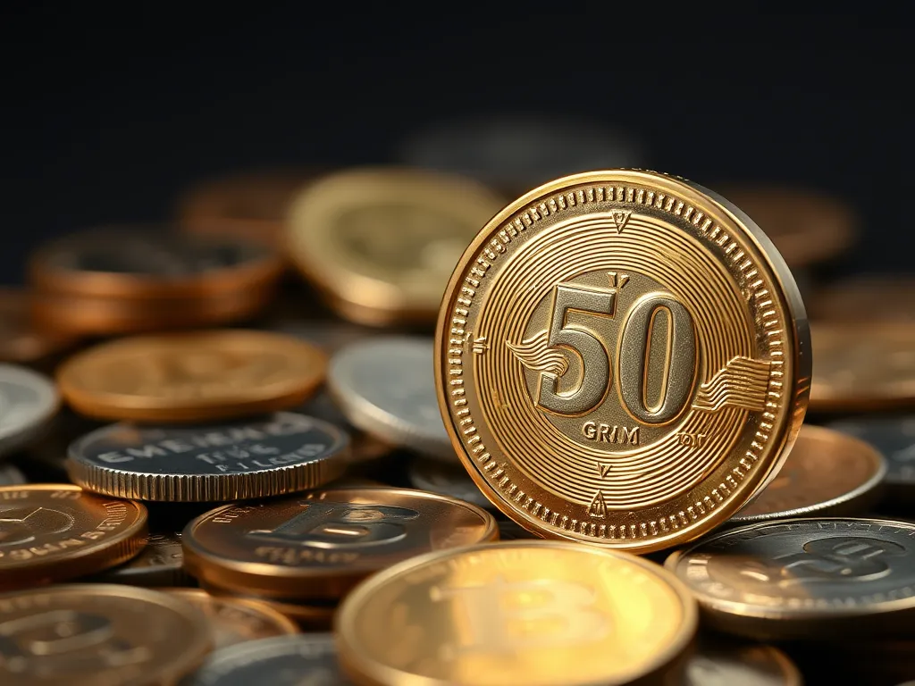 Ile waży moneta 50 gr?